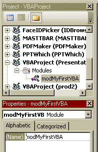 screen shot of renaming a module